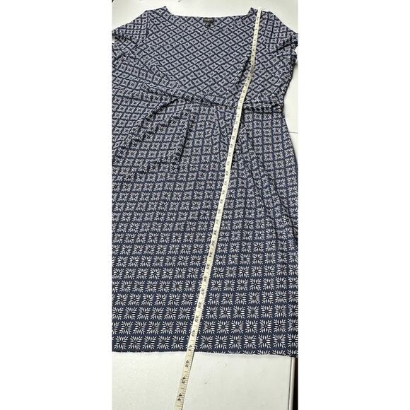 Talbots Dress Womens 2X Navy Short Sleeve Stretch Comfort Resort Travel Preppy - Picture 12 of 14